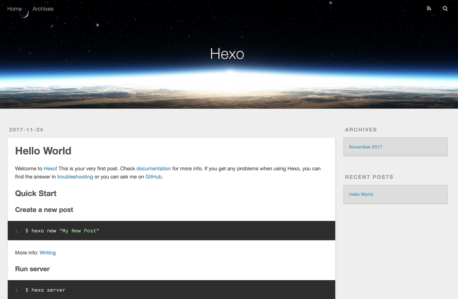 Default Hexo page